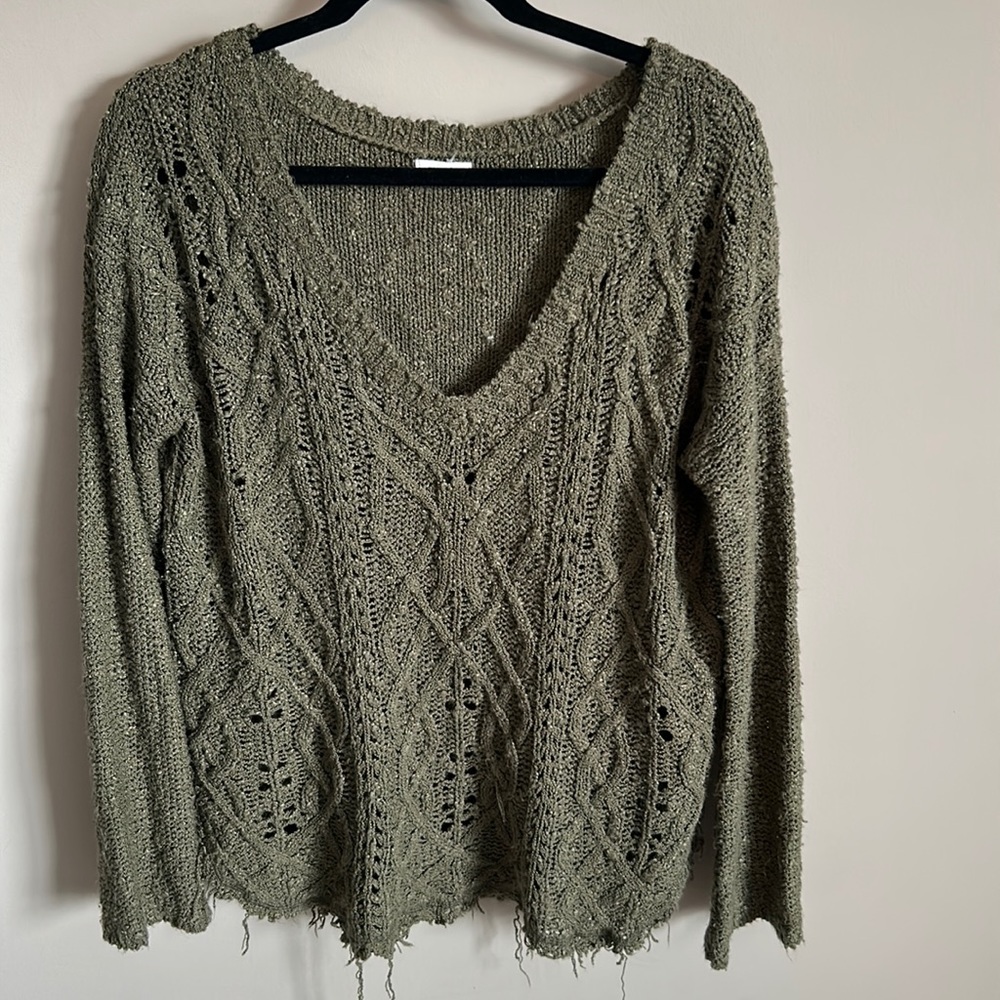 Oversized Green Sweater